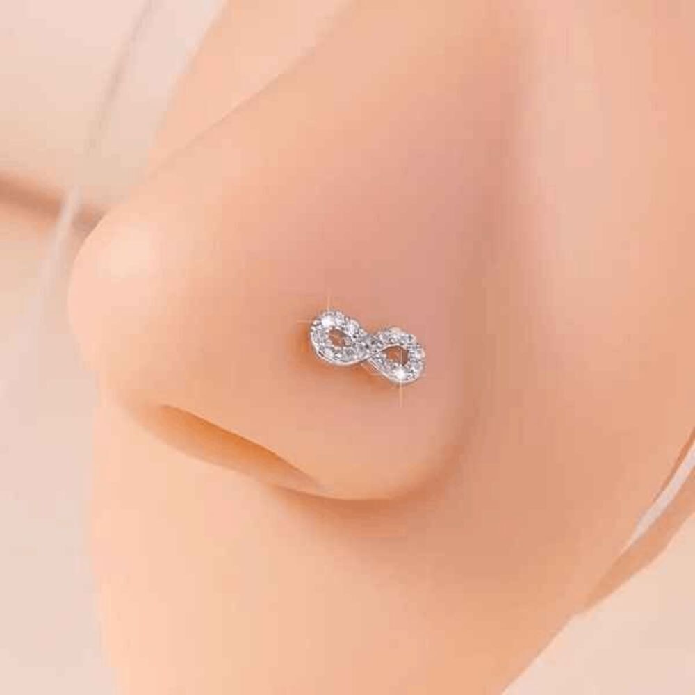INFINITY DIAMOND NOSE RING